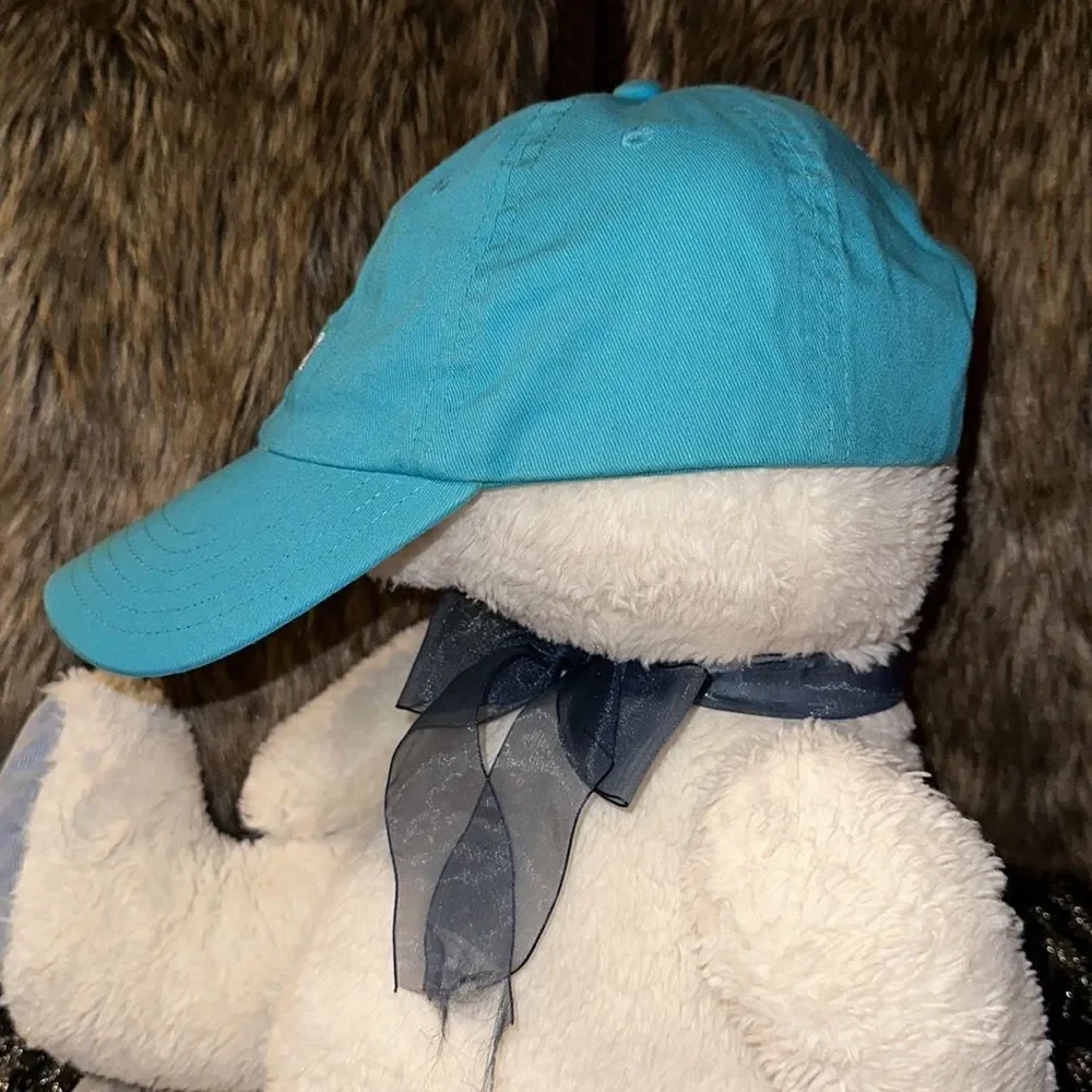 Vineyard Vines OS Blue Embroidered Whale Logo Unisex Cotton Cap
